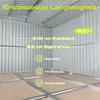 HOMAVO Gerätehaus Metall mit Pultdach, Gartenhaus Metall Produktbild-Vorschau 6