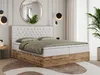 MKS MEBLE Boxspringbett 180x200 mit Bettkasten Eiche, Produktbild-Vorschau 1