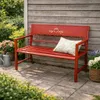 DanDiBo Gartenbank Metall Wetterfest Rot 120 cm 2 Sitzer Produktbild-Vorschau 11
