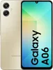 A product shot of a gold Samsung Galaxy A06 smartphone, showing both the back and front of the device. Produktbild-Vorschau