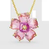 Swarovski Halskette Uni Idyllia Flower Pink Gold‑Tone Produktbild-Vorschau 6