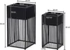 WOHNLING Blumentopf 2er Set Metall Pflanzkübel Schwarz mit Produktbild-Vorschau 3