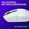 G305 Kabellose Gaming-Maus Weiß mit HERO-Sensor, lange Produktbild-Vorschau 5