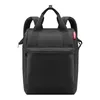 A black backpack is shown against a white background. Produktbild-Vorschau