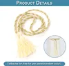 Set da 2 tende bianche semitrasparenti in voile con pompon, Anteprima dell’immagine prodotto 8