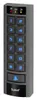 A close-up studio shot of a Satel keyboard with a keypad and indicator lights. Voir les images du produit