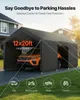 SucceBuy, tettoia per auto 3,65 x 6,09 m, garage a tenda Anteprima dell’immagine prodotto 2