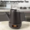 DEKAZIA® Teekanne mit Stövchen Porzellan | Teekanne mit Produktbild-Vorschau 3
