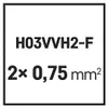 Cordoncino in PVC Flexo 2×0,75mm2, 3m, bianco 70614 Anteprima dell’immagine prodotto 5