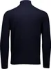 Gant Pull-over avec demi-zip uni bleu foncé coupe normale Voir les images du produit 2