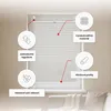 Estika Plisé roleta bez vŕtania - 50 x 150 cm - Mliečna - Náhľad obrázku produktu 2