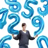Oblique Unique 1x Folien Luftballon mit Zahl 8 Kinder Produktbild-Vorschau 2