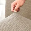 Stuhlhusse - Graubeige Jacquard - Universeller Stuhlbezug - Produktbild-Vorschau 6
