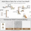 PawGiant 5-in-1 Kletterwand Katzen Set, Stabiles Holz Produktbild-Vorschau 7