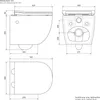 LuxeBath bezrantowa toaleta wisząca, długa 54 cm, biała, Podgląd zdjęcia produktu 8