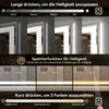Puluomis Badspiegel 100x80 beschlagfrei mit 3 Farbe Produktbild-Vorschau 2