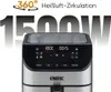 A close-up marketing image of an ERATEC Airfryer with prominent text and graphics. Produktbild-Vorschau