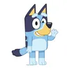 A cartoon dog character, Bluey, standing and waving. Náhľad obrázku produktu