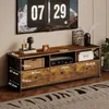 Szafka rtv pod telewizor z 3 szufladami vintage loft Podgląd zdjęcia produktu 5