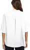ASKSA Damen Bluse Chiffon Elegant Knöpfen V-Ausschnitt Produktbild-Vorschau 2