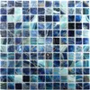 Glas Schwimmbad Mosaik Baltic Blau Türkis 25x25mm Produktbild-Vorschau 4