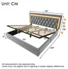 Boxspringbed 180x200 cm met LED-verlichting, USB- en Productafbeelding-voorbeeld 2
