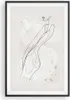 Gerahmtes Poster - Schwarzer Rahmen - Minimalismus Körper Produktbild-Vorschau 1