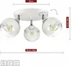 Lampa Wisząca Sufitowa Żyrandol Biała Szklane Kule White Podgląd zdjęcia produktu 4