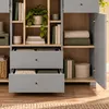 Jugendzimmer Komplett-Set in Grau mit Eiche, mit Bett Produktbild-Vorschau 4