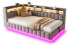 Sofa rozkładane 90 × 200 cm z hydraulicznym pojemnikiem na Podgląd zdjęcia produktu 10