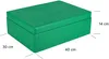Creative Deco XL Grün Große Holzkiste mit Deckel | 40x30x14 Produktbild-Vorschau 2