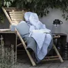 Plaid BEACH CLUB blau weiß gestreift Decke Strandhaus al Produktbild-Vorschau 2