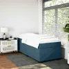 vidaXL Boxspringbett mit Matratze Dunkelblau 90x190 cm Samt Produktbild-Vorschau 3