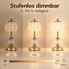 2er Set LED Tischlampen, 3 Lichtfarben 2000-6000K, Touch Produktbild-Vorschau 3