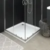 vidaXL Duschwanne Anti-Rutsch Weiß 80x80x4 cm ABS Produktbild-Vorschau 2