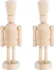 2 Nussknacker-Figuren aus Holz zum Bemalen 13 cm Produktbild-Vorschau 1