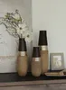 Gilde Vase, "Bradora", gestreift, Keramik, beige, braun, VE Voir les images du produit 2