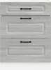 A front view of a three-drawer cabinet. Náhľad obrázku produktu
