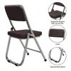 A folding chair with accompanying close-up shots highlighting its features. Produktbild-Vorschau