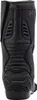 The back view of a black motorcycle boot. Podgląd zdjęcia produktu