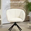 HOMCOM kreslo, lounge kreslo s podrúčkami, otočné o 360°, Náhľad obrázku produktu 5