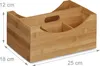 Organizér na stůl s úchytem, bambus, 25 x 18 x 12 cm Náhled obrázku produktu 2