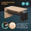 Casaria® Table Basse rectangulaire Bois Gris 95x55x50cm Voir les images du produit 4