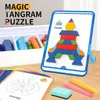 Magnetyczny zestaw do budowania Magic Tangram Puzzle 252pcs Podgląd zdjęcia produktu 4