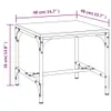 vidaXL Tables d'appoint 2 pcs. Chêne fumé 40x40x35 cm Bois Voir les images du produit 8