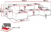 Wohnlandschaft U-Form Schwarz COMO Cord mit Bett Sofa Produktbild-Vorschau 7