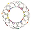 Draht-Mandala-Blume Happy Day, bunt, Metall, Ø 10 cm Produktbild-Vorschau 2