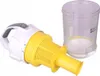A handheld vacuum cleaner part and its dustbin are displayed against a white background. Produktbild-Vorschau