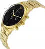 A close-up, angled view of a gold Emporio Armani watch with a black face. Produktbild-Vorschau