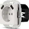 2x REV Ritter Prises Schuko avec 2x USB & sécurité enfants, Voir les images du produit 2